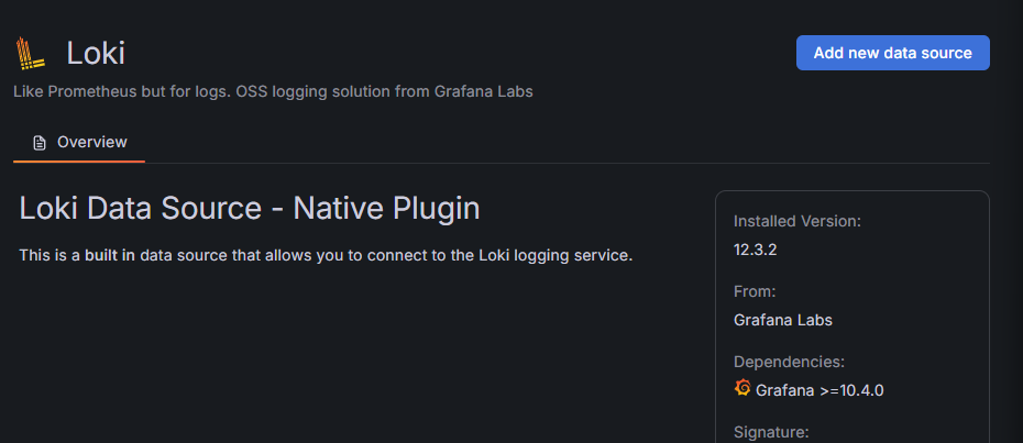 Loki add new data source